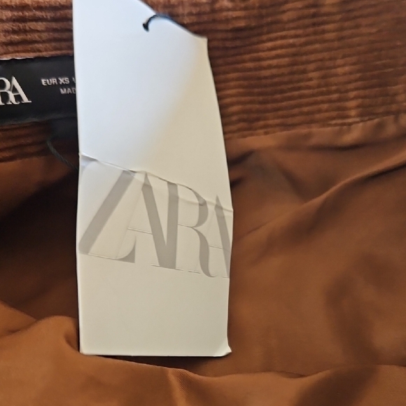 Zara Brown Corduroy Skirt - Picture 7 of 7